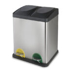 Cubo Pedal Ecológico Doble Cromado Habitex