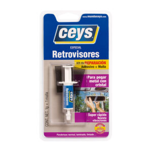 Adhesivo CEYS especial retrovisores jeringa   monodosis + rejilla