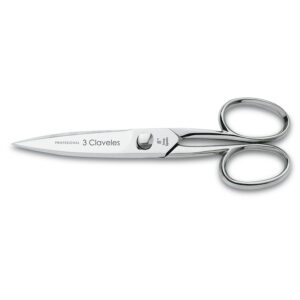 Tijera cocina dentada 3CLAVELES 20 cm