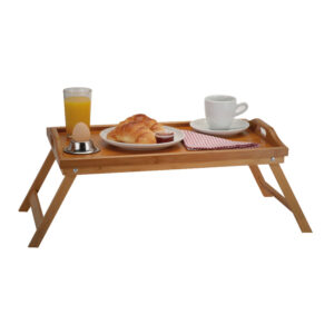 Bandeja plegable 50x30 cm hecha en bambú