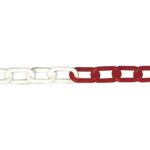 Cadena Plástico 10 mm Rojo/blanco 25 m