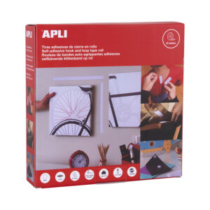 CINTA ADHESIVA TIPO VELCRO 2CM.X25M.BLAN