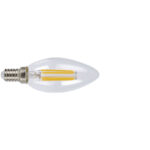LAMP.LED FILAM.VELA  E14 4W 2700K TRANSP