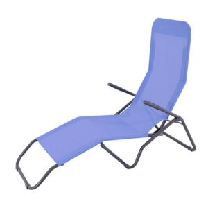 Tumbona Acero/textilene Reclin Azul
