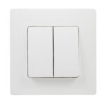 Doble Conmutador Blanco Serie Niloe