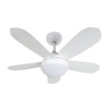 Ventilador techo HABITEX VTR-3800 con Led Blanco