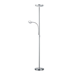 Lámpara de pie LED DUOLEC Twin 18 W/4 W 3000K luz cálida