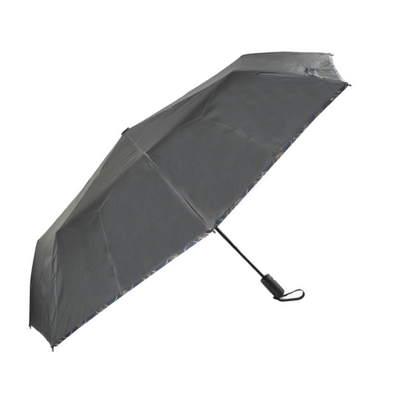 Paraguas plegable automático HABITEX 117 cm negro - Imagen 2