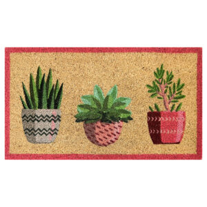 Felpudo Coco Blanco Macetas 40x70 cm