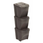 Set 3 cubos reciclaje