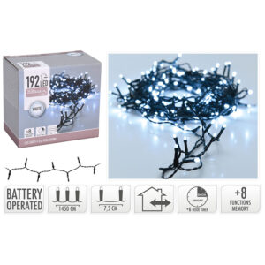 ILUMINACION 192 LED BCO. C/BATERIA