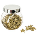 Confeti Estrellas Plástico Doradas