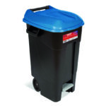 CONTENEDOR C/PEDAL 120 LT TAPA AZUL TAYG