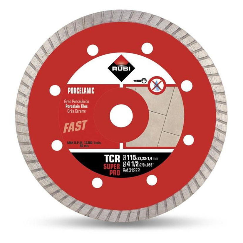 Disco diamante RUBI Turbo sinterizado TCR 115 SuperPro