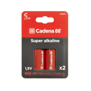 Pila Alcalina C - LR14 Bl.2 Cadena 88