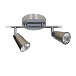 APLIQUE LED VITRO 2 FOCOS 10W CROMADO