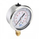 Manómetro Inox Glicer DN63 Inf 0-16 Bar