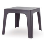 Mesa de resina RESOL Mónaco Gris volcánico