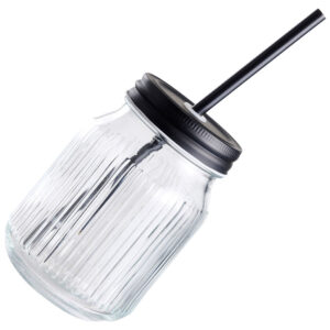 Vaso 450 ml CMP con tapa y pajita, 6 unidades