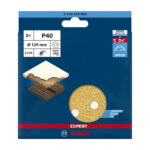 Papel Lija Excent C470 125 mm 8p G40+5 Uds