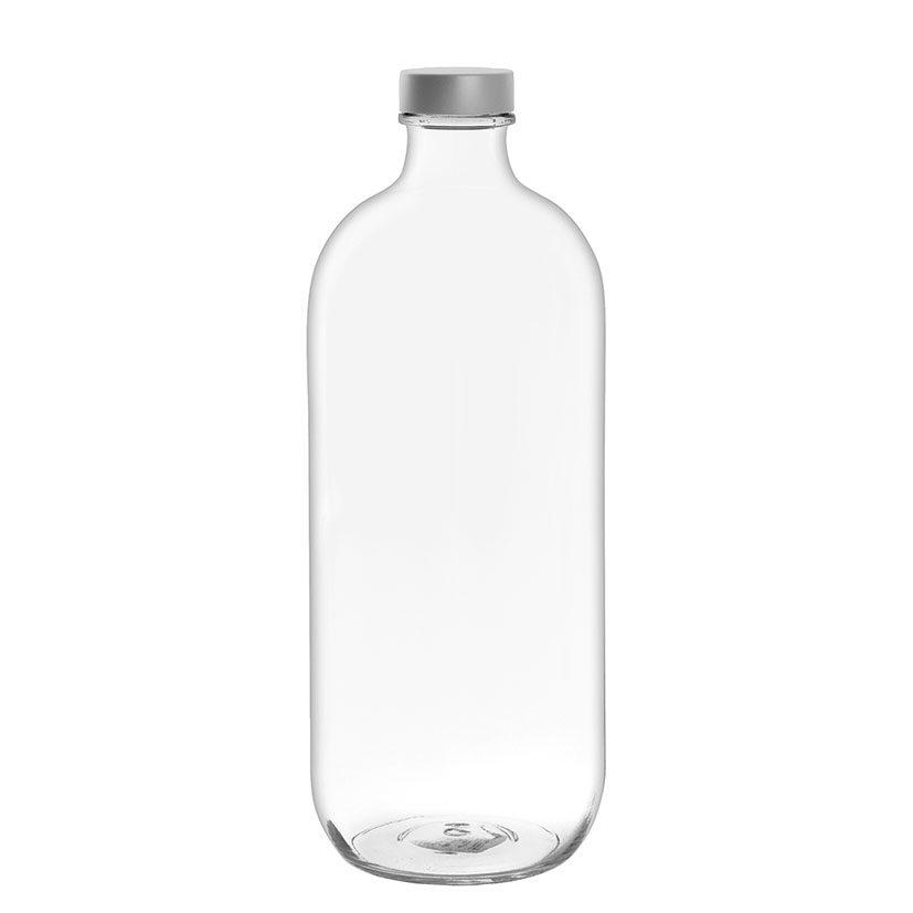 Botella vidrio 1 litro PASABAHCE Iconic. (Envase completo)