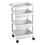 Carrito verdulero TATAY 4 cestas blanco