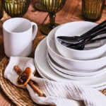Juego 6 Platos Llanos Edge Blanco Tognana