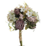 Bouquet Ranúnculo Hortensia Burdeos