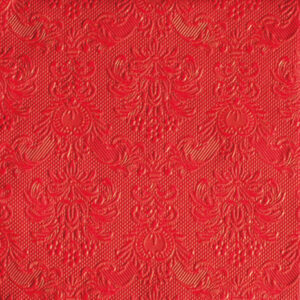 SERVILLETA 33X33CM. GRABADA LISA ROJA
