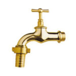 Grifo Curvo Racor Manguera Pulido 1/2"