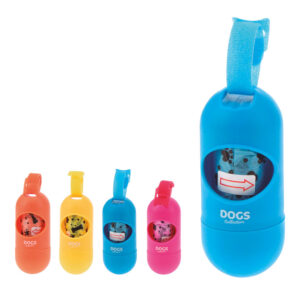 Porta bolsas higiénicas para perros 15 bolsas