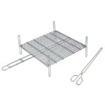 Parrilla doble reforzada SAUVIC 40x45 cm