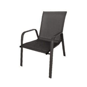 SILLA C/BRAZOS. ACERO/TEXTILENE.ANTRAC.