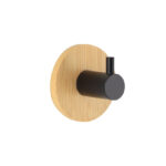 Serie Bambú/negro Percha Sencilla