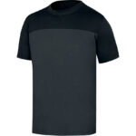 CAMISETA CUELLO REDONDO GRIS/NEGRO T/M