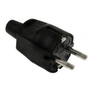CLAVIJA GOMA 16A 230V NEGRO