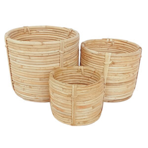 Set 3 cestas fibra natural Ankara