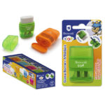 Pack goma borrar y sacapuntas BISMARK doble neon