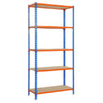ESTANTERIA MAD 5 B AZUL/NJ 200x100X40 CM