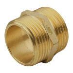 Machón Hexag Dob Rosca Latón M-M 1/2"