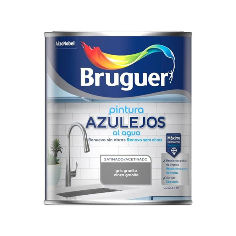 Pintura para azulejos al agua satinado Bruguer - Imagen 3