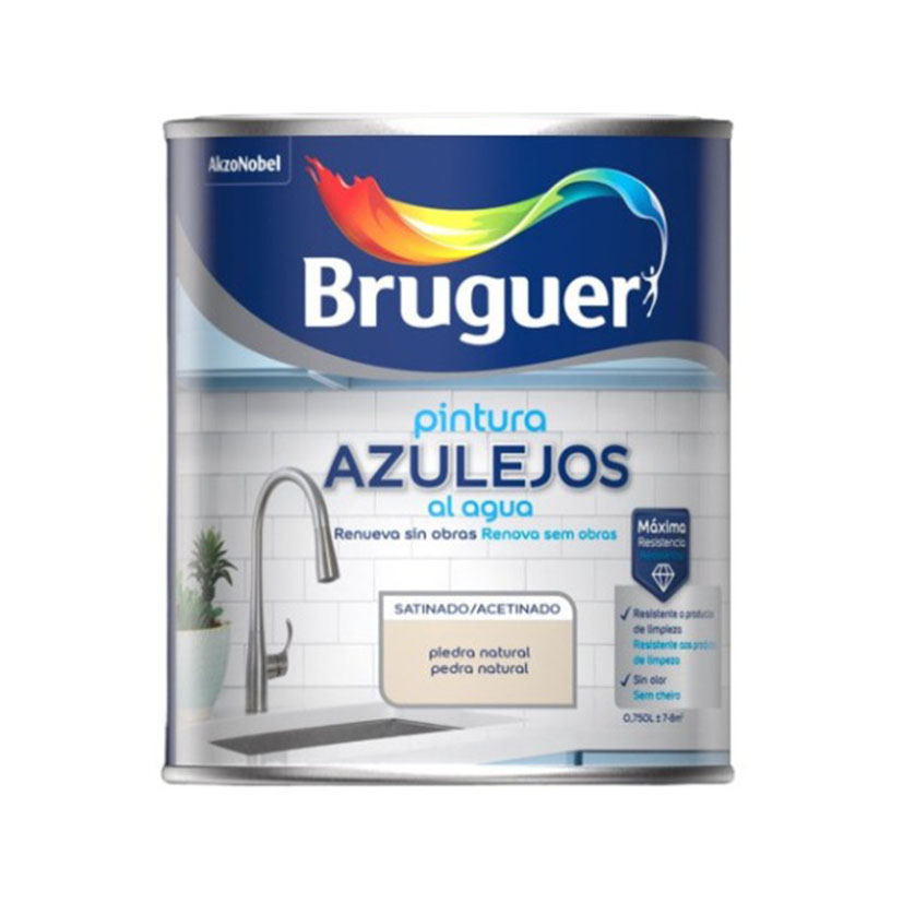 Pintura para azulejos al agua satinado Bruguer - Imagen 4