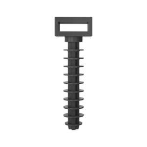 Taco anclaje brida FISHER Negro 100u