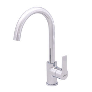 Grifo monomando fregadero vertical HABITEX serie Elisa cromada