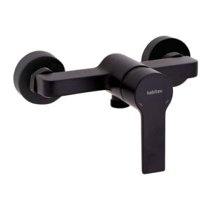 Grifo monomando ducha HABITEX serie Elisa Matte negra