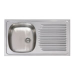 Fregadero inox 1 seno + escurridera PRÁCTIC Serie Ares