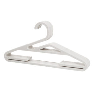 PERCHA PLASTICO 5 UN. 41CM. BCA. HABITEX