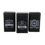 Tarro metálico OOTB Black juego 3 unidades