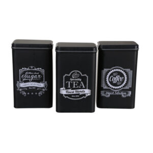 Tarro metálico OOTB Black juego 3 unidades