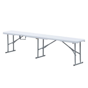 Banco plegable polietileno 182x28xh.43cm